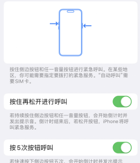 绥滨苹果14维修站分享iPhone14如何使用SOS紧急联络 